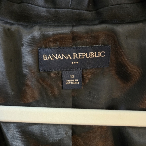 Banana Republic Black Blazer Cropped Suit Jacket - Picture 7 of 7